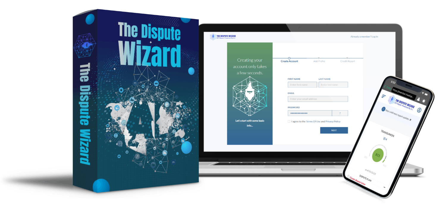 The Dispute Wizard AI-powered credit education and dispute software
